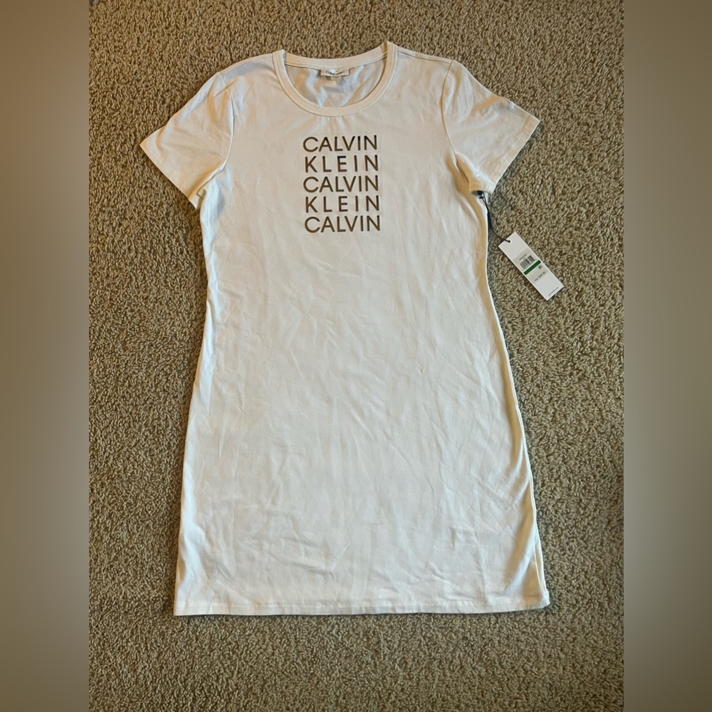 Calvin Klein NEW Dress size L white